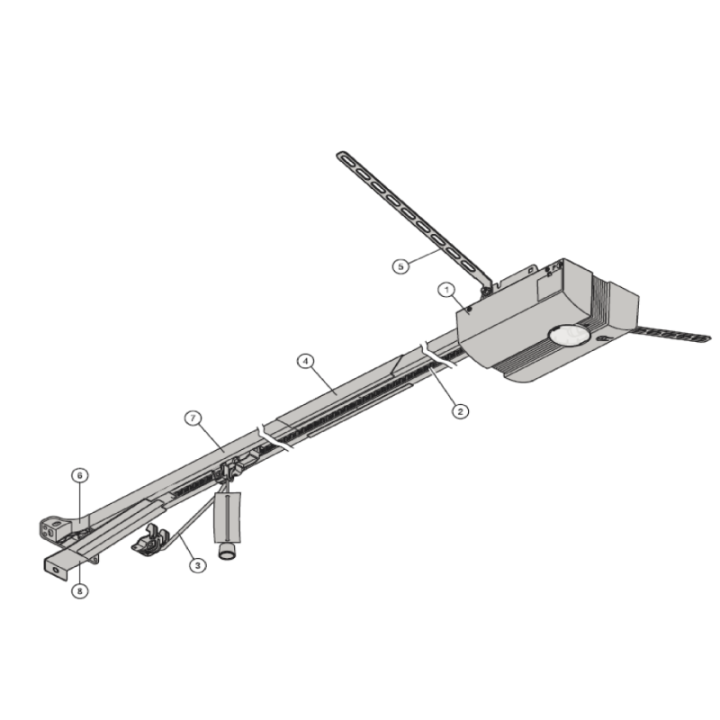 Recouvrement profilé de rail de guidage FS33 Ecostar Référence 436438