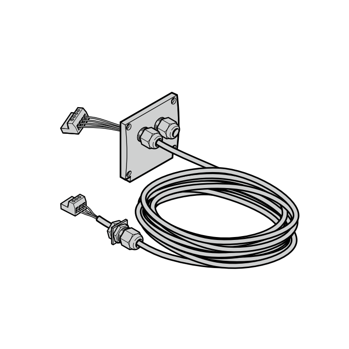 Câble de connexion moteur 4 x 1,0 mm lg 7000mm Hormann Référence 638021