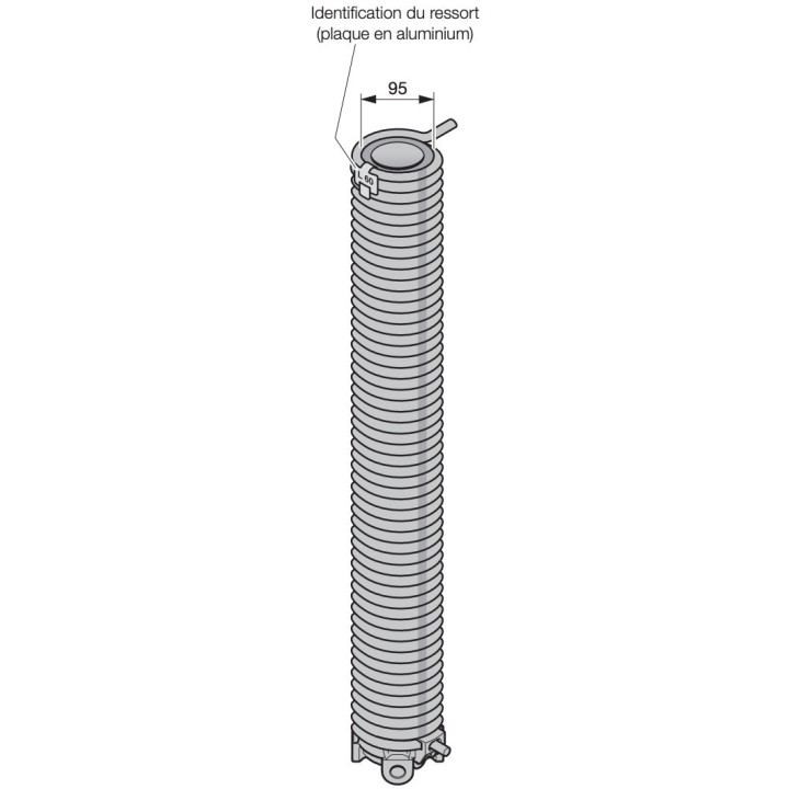 L72 Ressort de torsion porte Hormann Référence 3094799