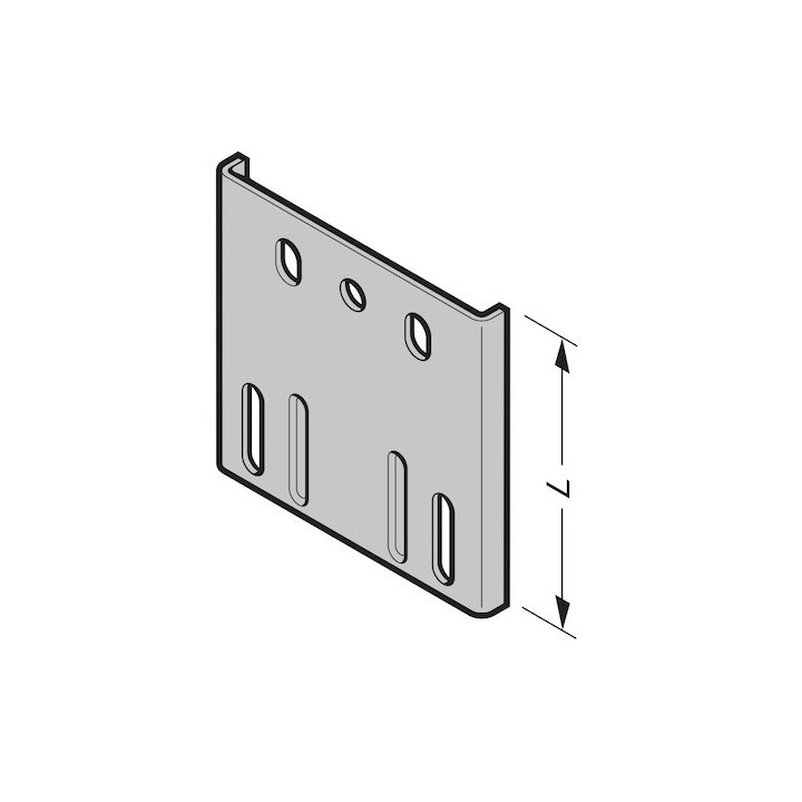 Support de rail de guidage L173mm Hormann Référence 3013596