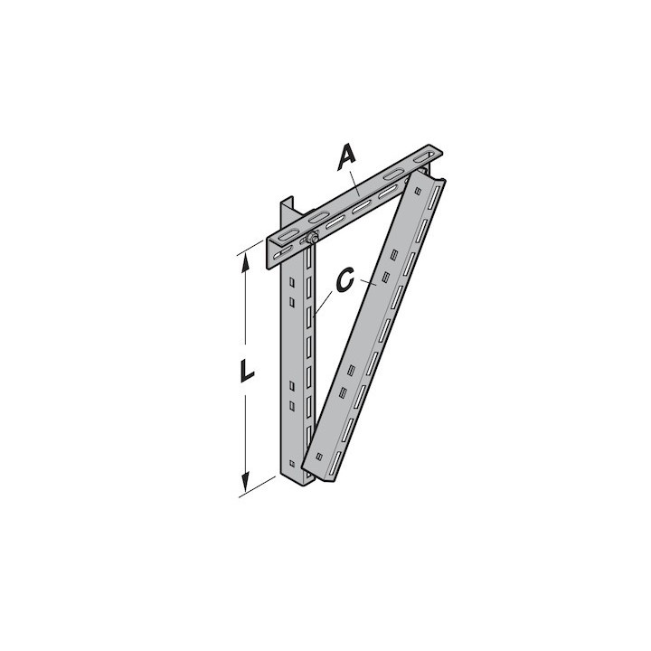 Pattes d'ancrage C45 L833mm Hormann référence 3044766