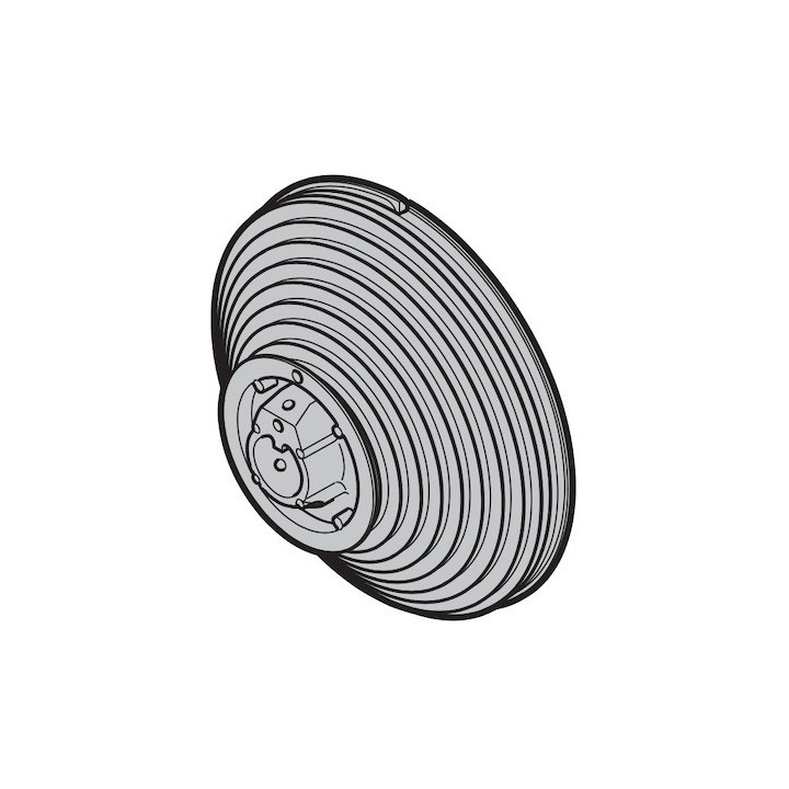 Tambour d'enroulement gauche conique taille 7 pour ferrures V, VU sans poulie à rebord Hormann Référence 3007987