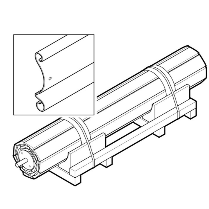 Tablier HR 120 A SB Ral 9006 Hormann Référence 9800766