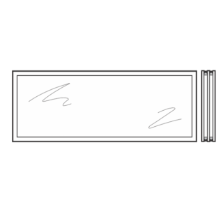 Vitre triple synthétique 26mm Transparente S3 Hormann Référence 3095250