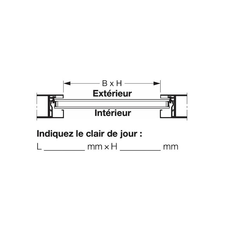 Vitre double synthétique, structure cristalline 16mm, DK Hormann Référence 3095241