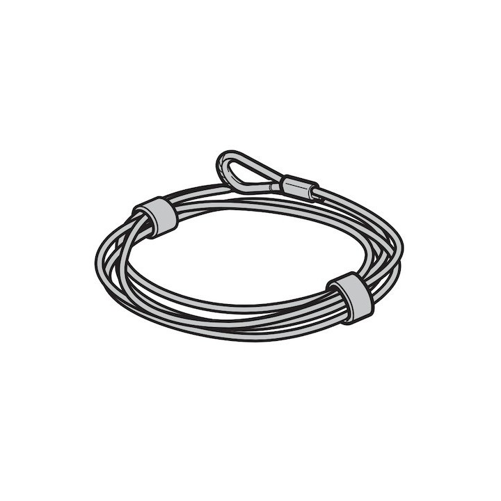 Câble de traction diam 5,5mm pour tambours d'enroulement avec terminal Hormann Référence 3094623