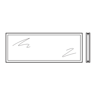 Vitre double synthétique 26mm Teintée en brun B2 Hormann Référence 3095247