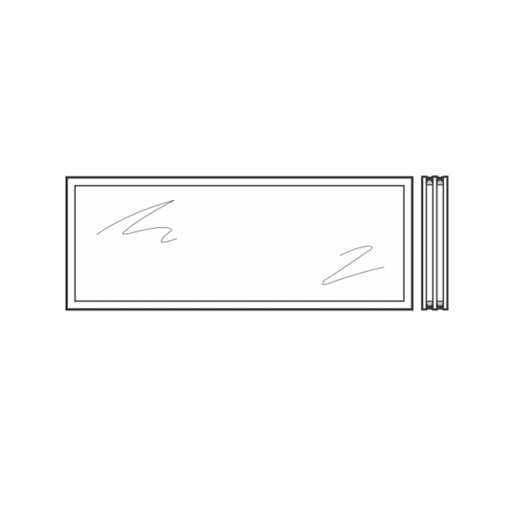 Vitre triple synthétique 26mm Structure cristalline R3 Hormann Référence 3095251
