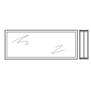 Vitre triple synthétique 51mm Transparente S3 Hormann Référence 3095259