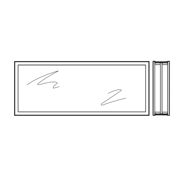 Vitre triple synthétique 51mm Structure cristalline R3 Hormann Référence 3095260