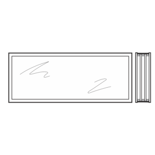 Vitre quadruples synthétique 51mm Teintée en brun B4 Hormann Référence 3095269