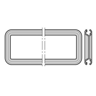 Vitre double en verre, P4A pour portes sans rainures Hormann Référence 3098353