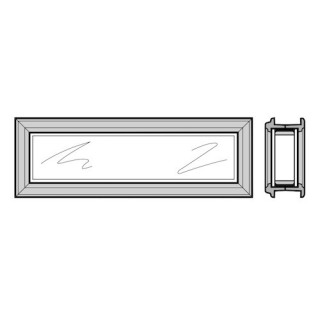 Hublot type D pour sections de porte à double paroi 67mm, cadre synthétique RAL 9011 avec vitre double Hormann Référence 3093291