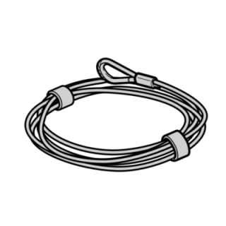 Cable de traction 5,5mm Lg 15m Hormann Référence 3095600