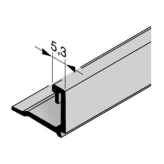 Parclose en aluminium pour portillon indépendant GA 005, E6 / C35 Hormann Référence 3094040