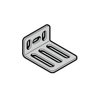 Lot de 2 Pattes d'ancrage rail porte N80 Hormann Ecostar Référence 1101000