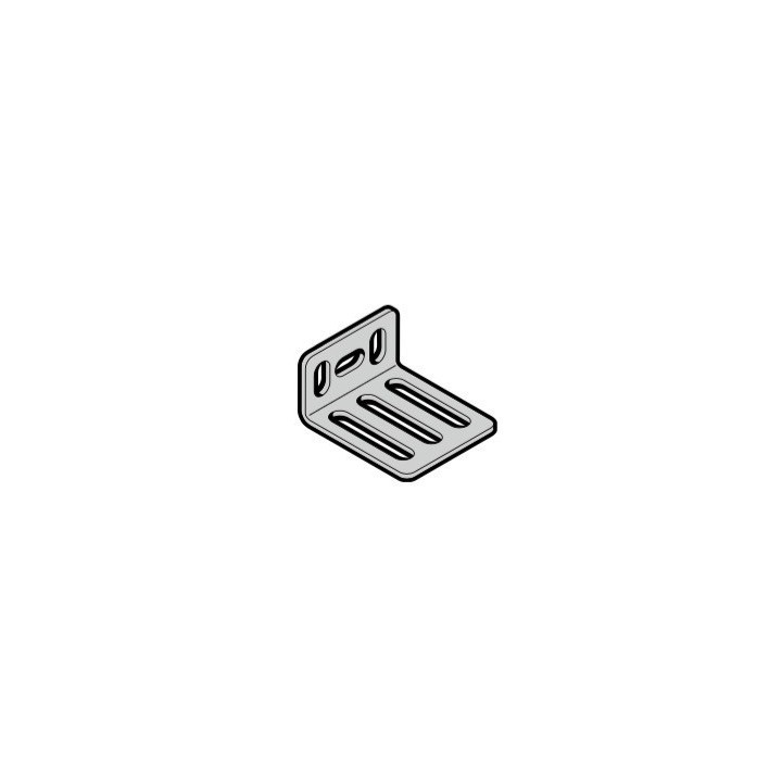 Lot de 2 Pattes d'ancrage rail porte N80 Hormann Ecostar Référence 1101000