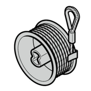 Tambour d'enroulement de câble Gauche Ht Max 2250 Hormann Référence 3080091 / 3074277