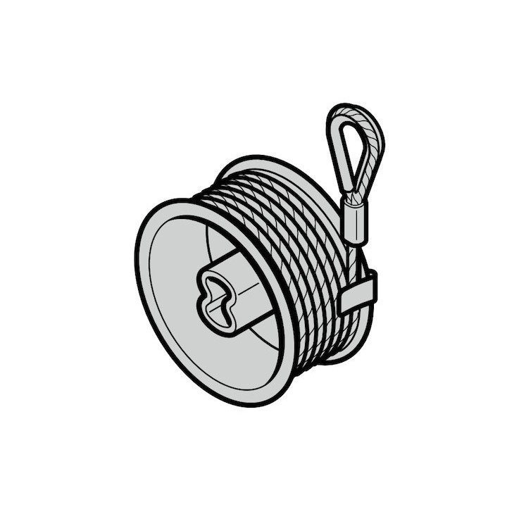 Tambour d'enroulement de câble Gauche Ht Max 2250 Hormann Référence 3080091 / 3074277