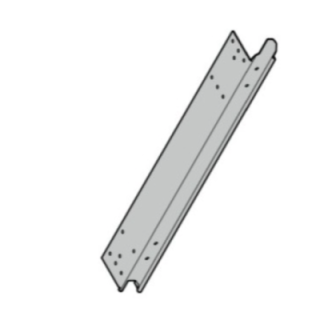 Cornière d'extrémité 375 gauche EL3 section de porte Hormann Référence 3088737