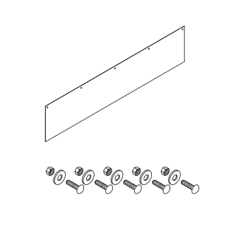 Bache frontale pour niveleur de quai Hormann HTL2 largeur 2400 mm hauteur 510 mm  Référence 311496
