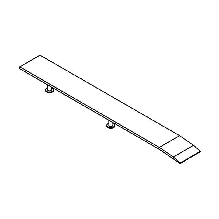 Segment 500 - 1000 galvanisée pour niveleur de quai Hormann HTL2 Référence 308410