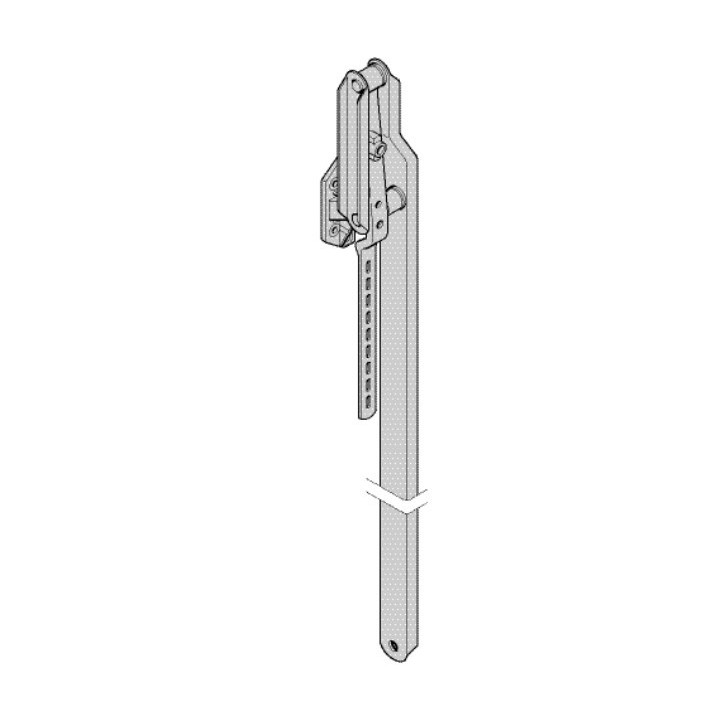 Bras gauche embase Zamac pour N80 Ht 2125 Hormann Référence 1049913